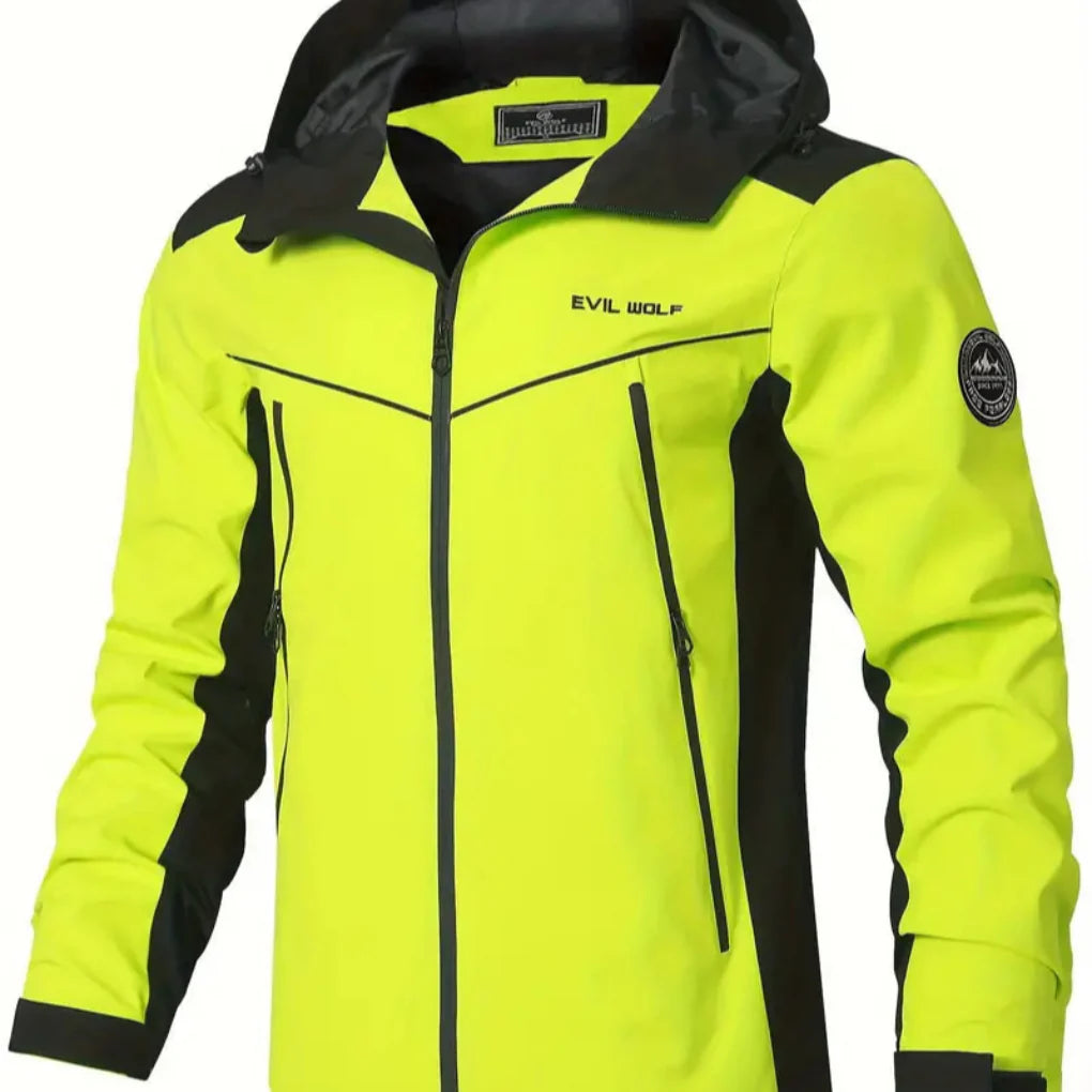 Chaqueta Exterior Repelente al Agua con Diseño Reflectante