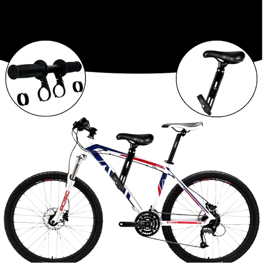 Manillar de Bicicleta Infantil y Asiento Infantil Ajustable – Combo de Paseo Familiar