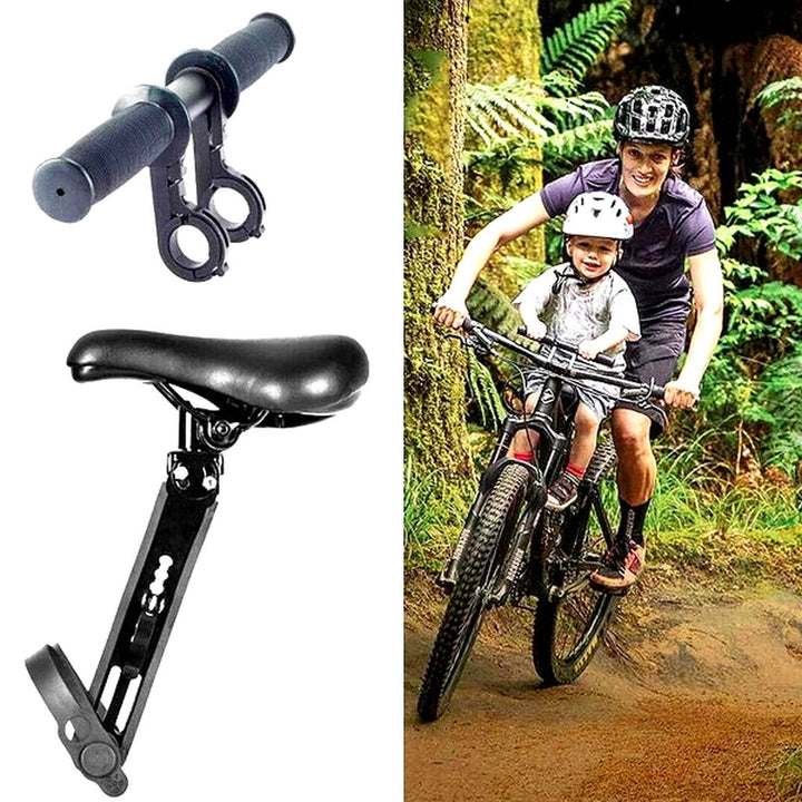 Manillar de Bicicleta Infantil y Asiento Infantil Ajustable – Combo de Paseo Familiar