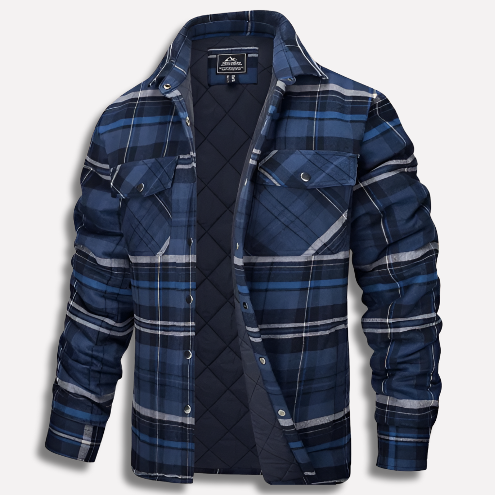 Camisa de Lumberjack de Flanela a Cuadros de Algodón