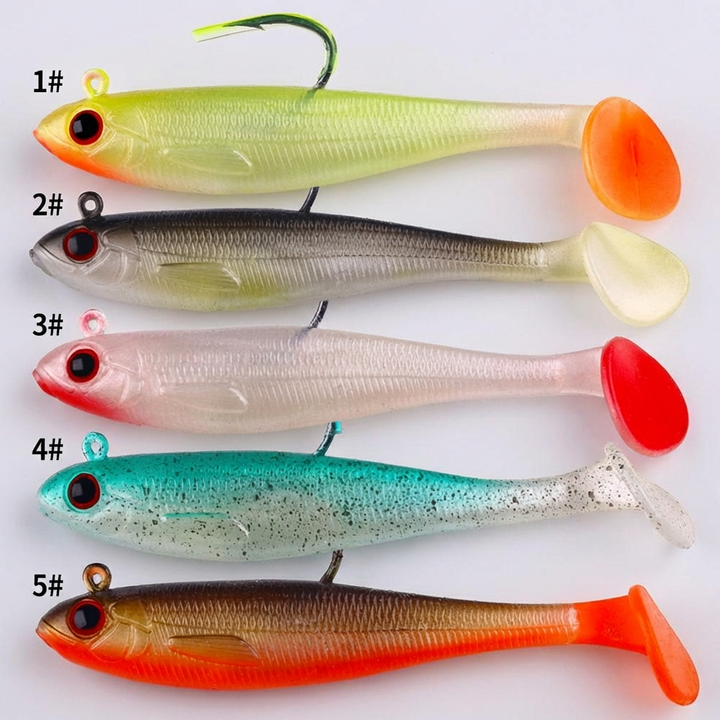 Señuelo Swimbait de Bass y Pike con Cabeza de Jig de Plomo