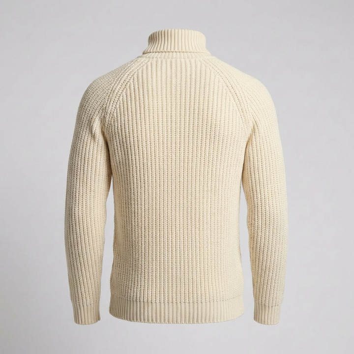 Suéter de Invierno de Punto con Cuello Alto para Hombres