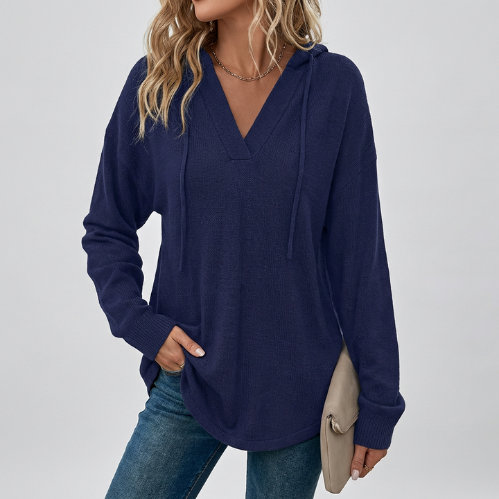 Sudadera Oversized con Cuello en V