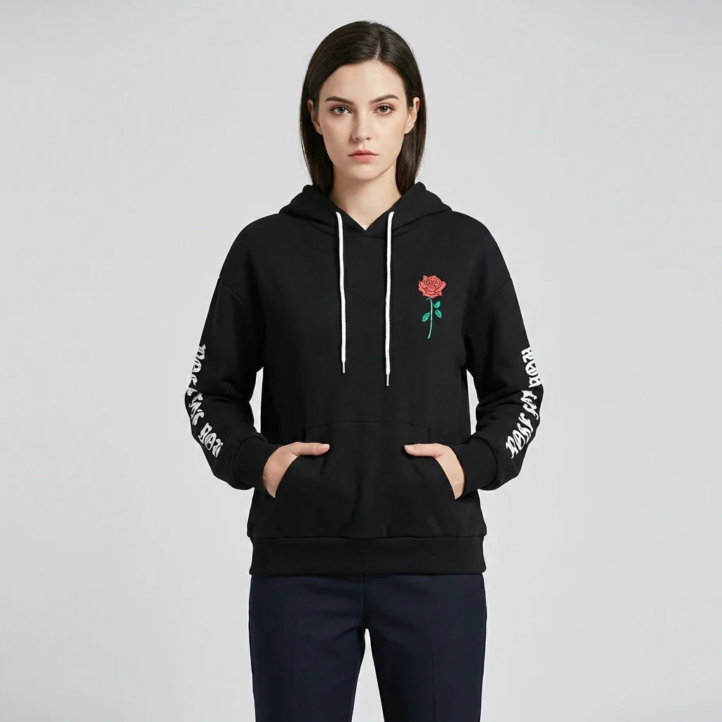 Sudadera con capucha de pullover con bolsillo canguro para hombres