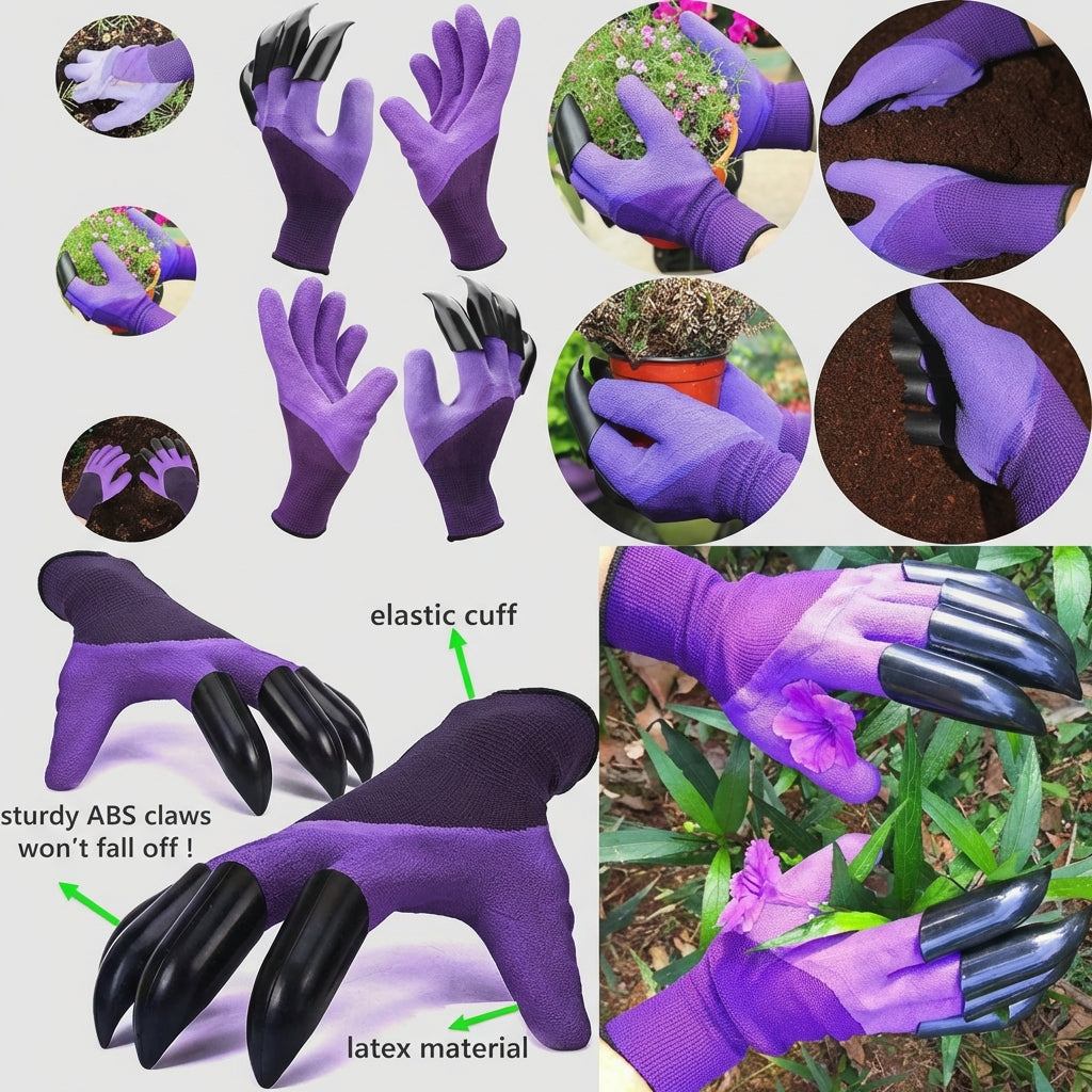 Guantes de Jardinería con Garras