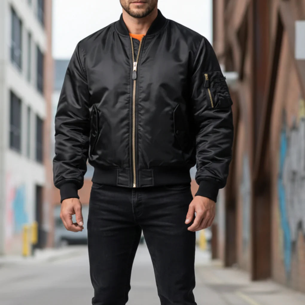 Chaqueta Bomber Clásica para Hombres