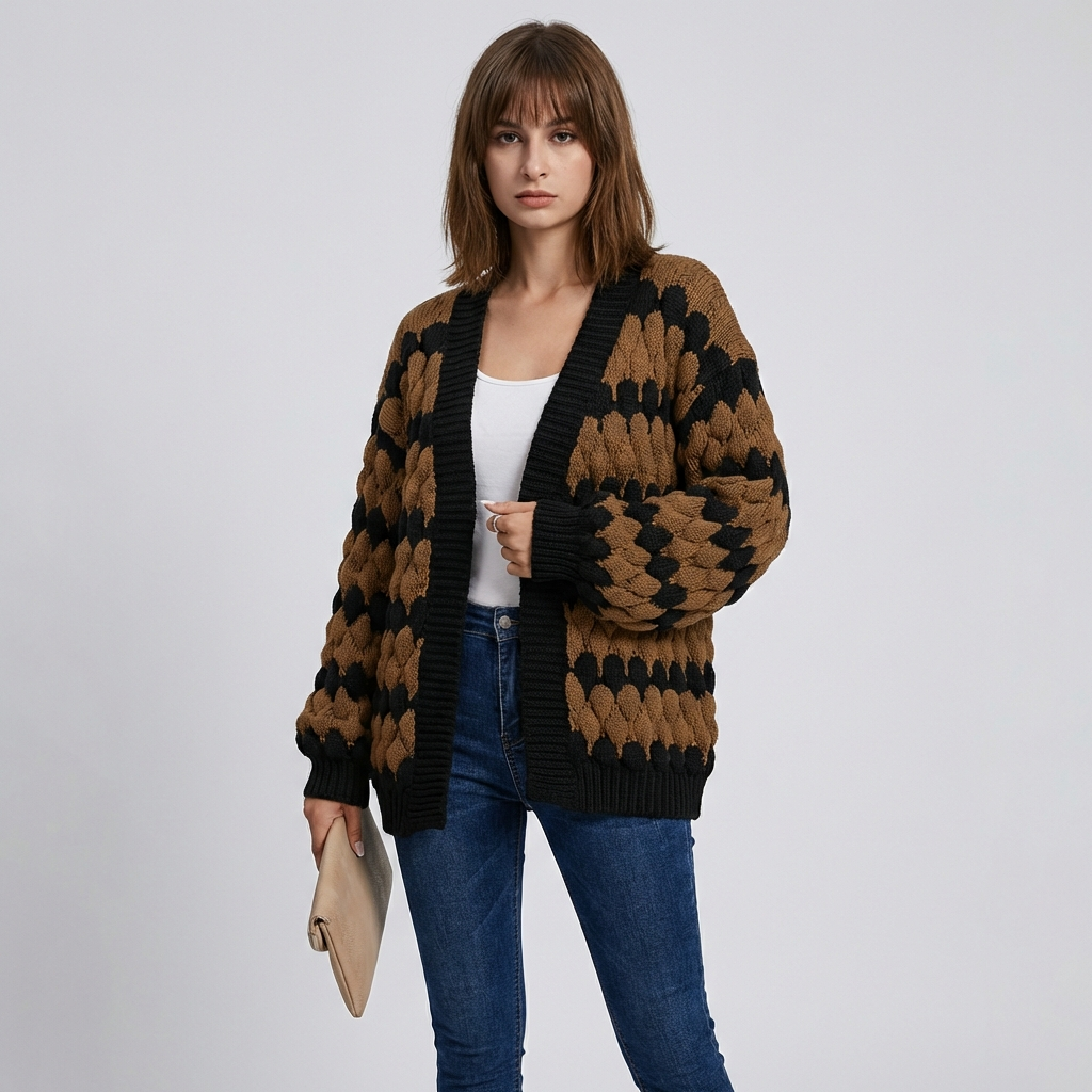 Cardigan Abierto para Mujeres – Pieza de Capa Estilosa y Versátil