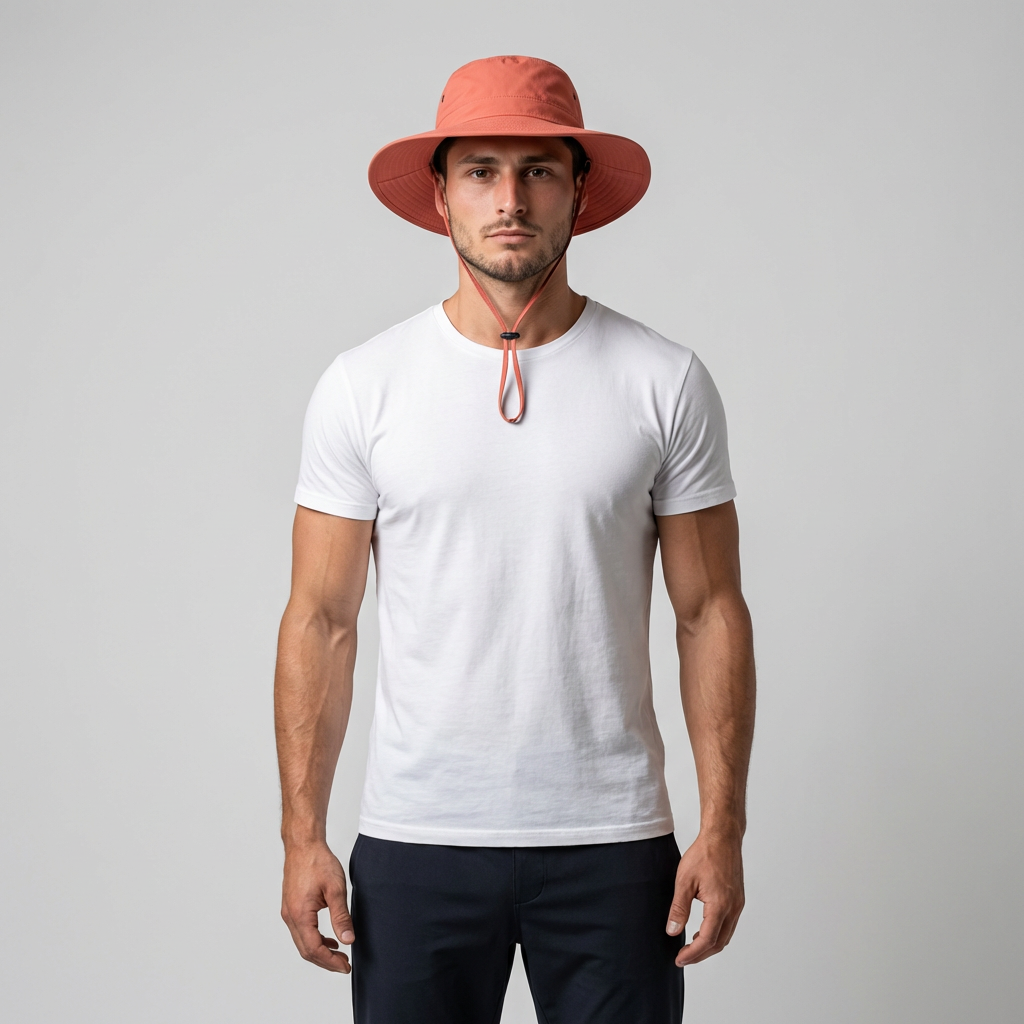 Sombrero de sol de ala ancha UPF 50+ para hombres