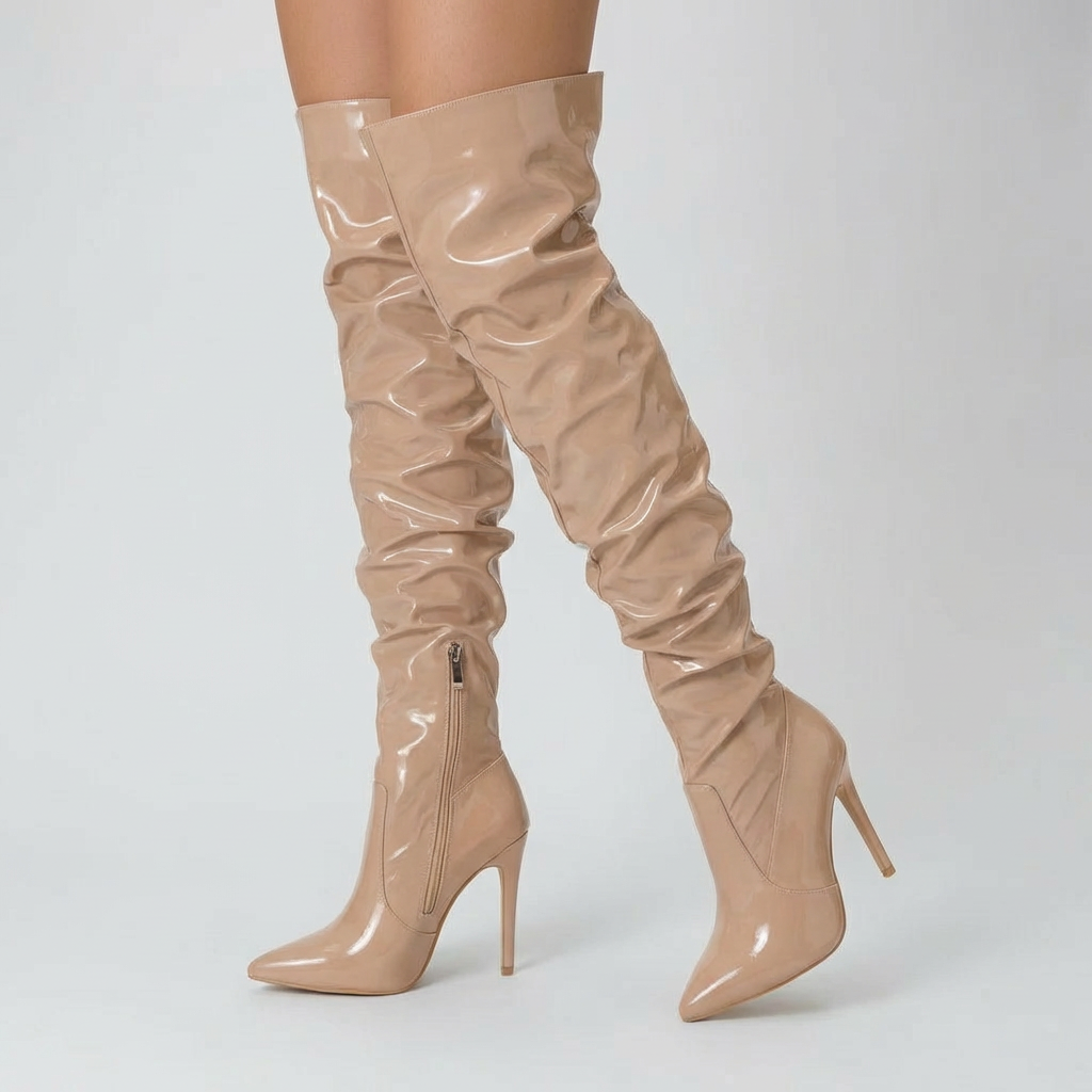 Botas de Tacón Stiletto por Encima de la Rodilla para Mujeres