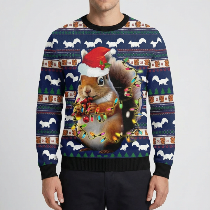 Sudadera Festiva con Gráfico de Rana para Hombres