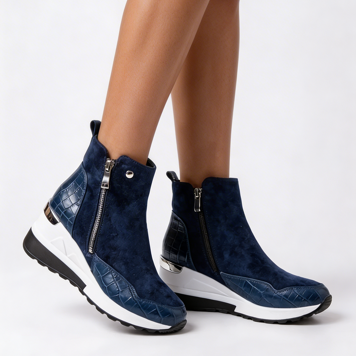 Bota de Tobillo Plataforma Wedge para Mujeres