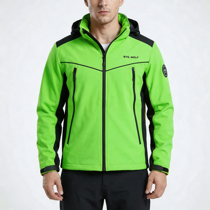 Chaqueta Exterior con Capucha Repelente al Agua