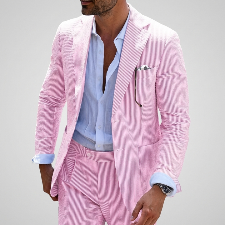 Traje de verano de dos piezas para hombre
