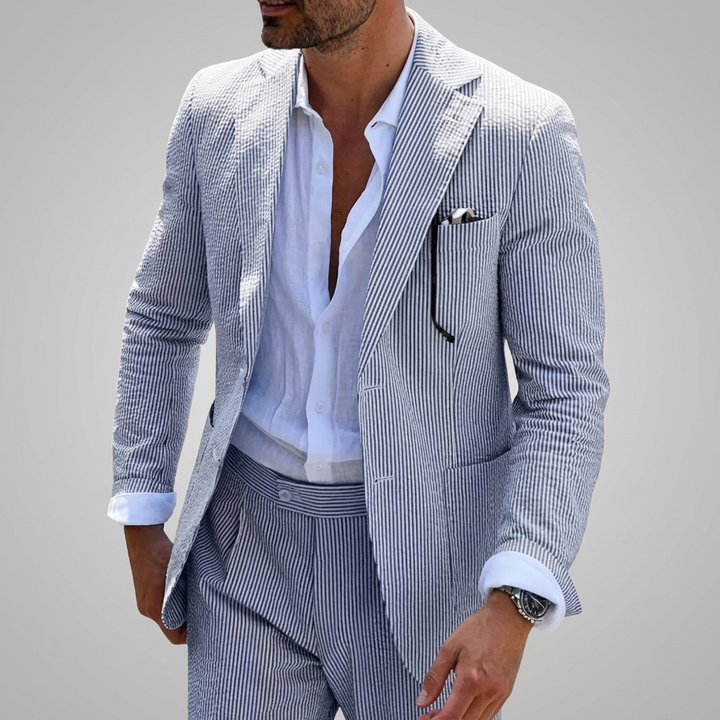 Traje de verano de dos piezas para hombre