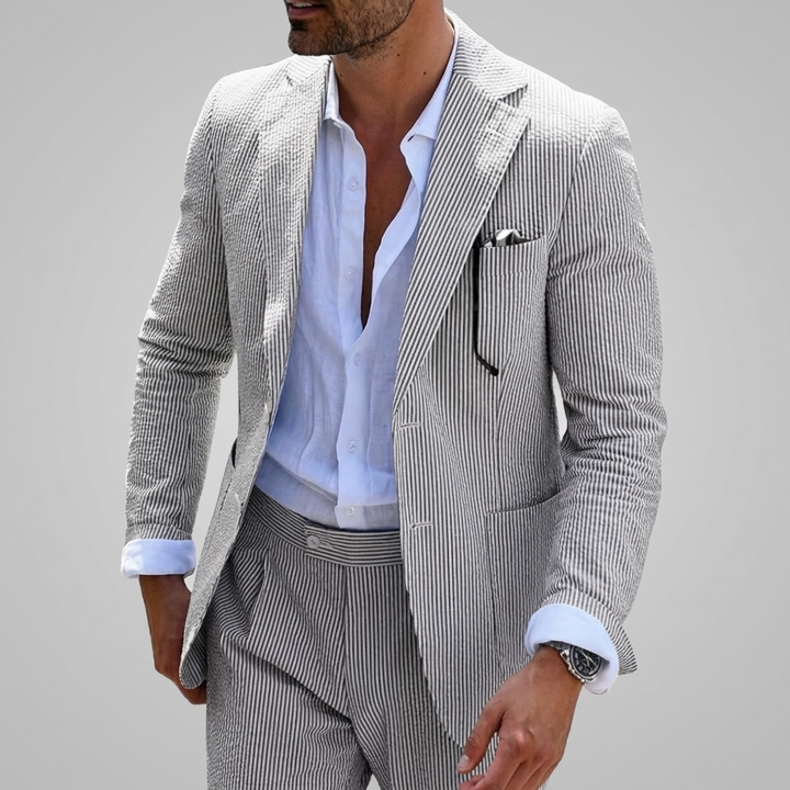 Traje de verano de dos piezas para hombre