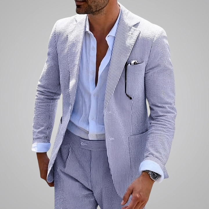 Traje de verano de dos piezas para hombre