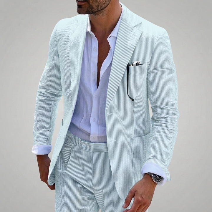 Traje de verano de dos piezas para hombre