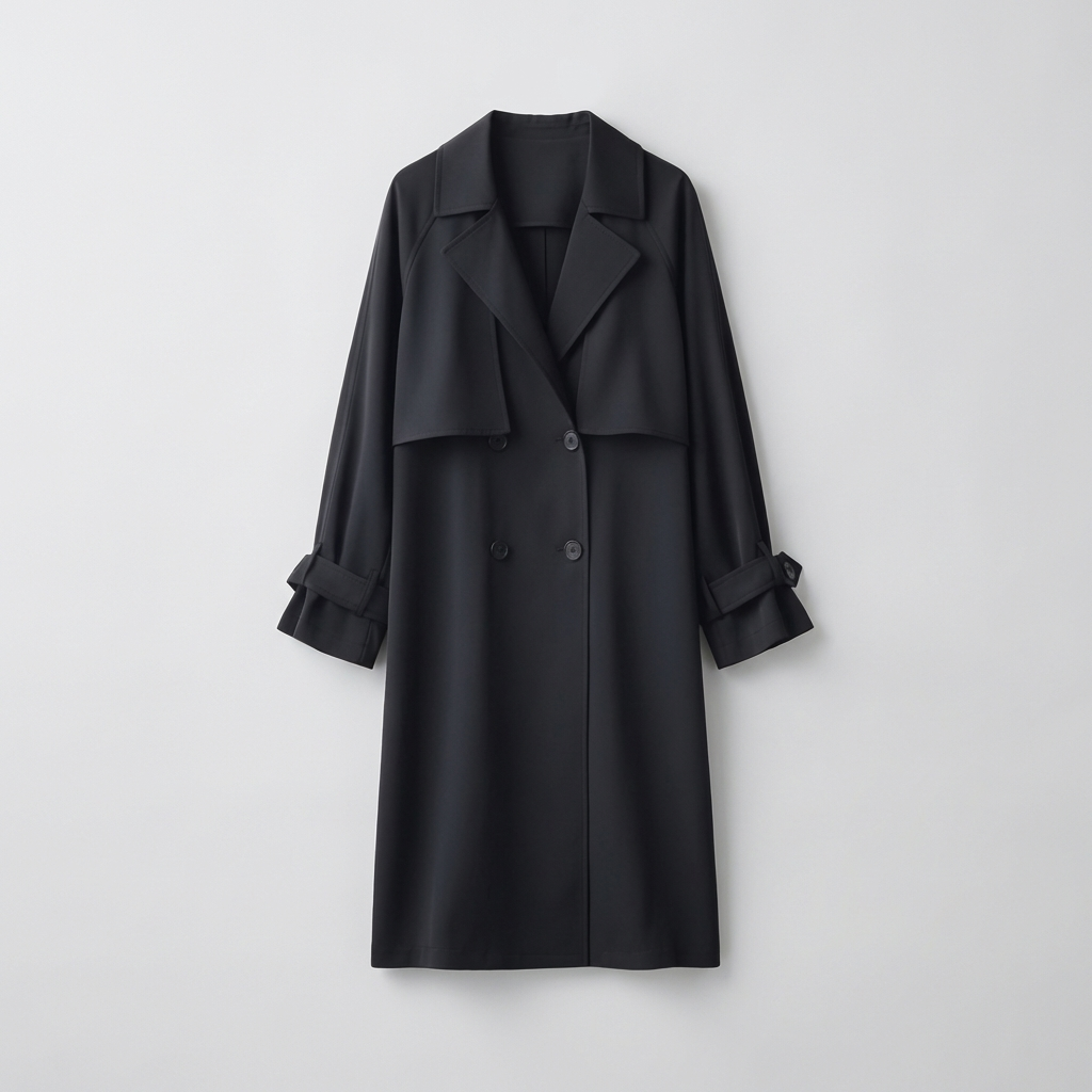 Abrigo largo trench para mujeres, vista 2