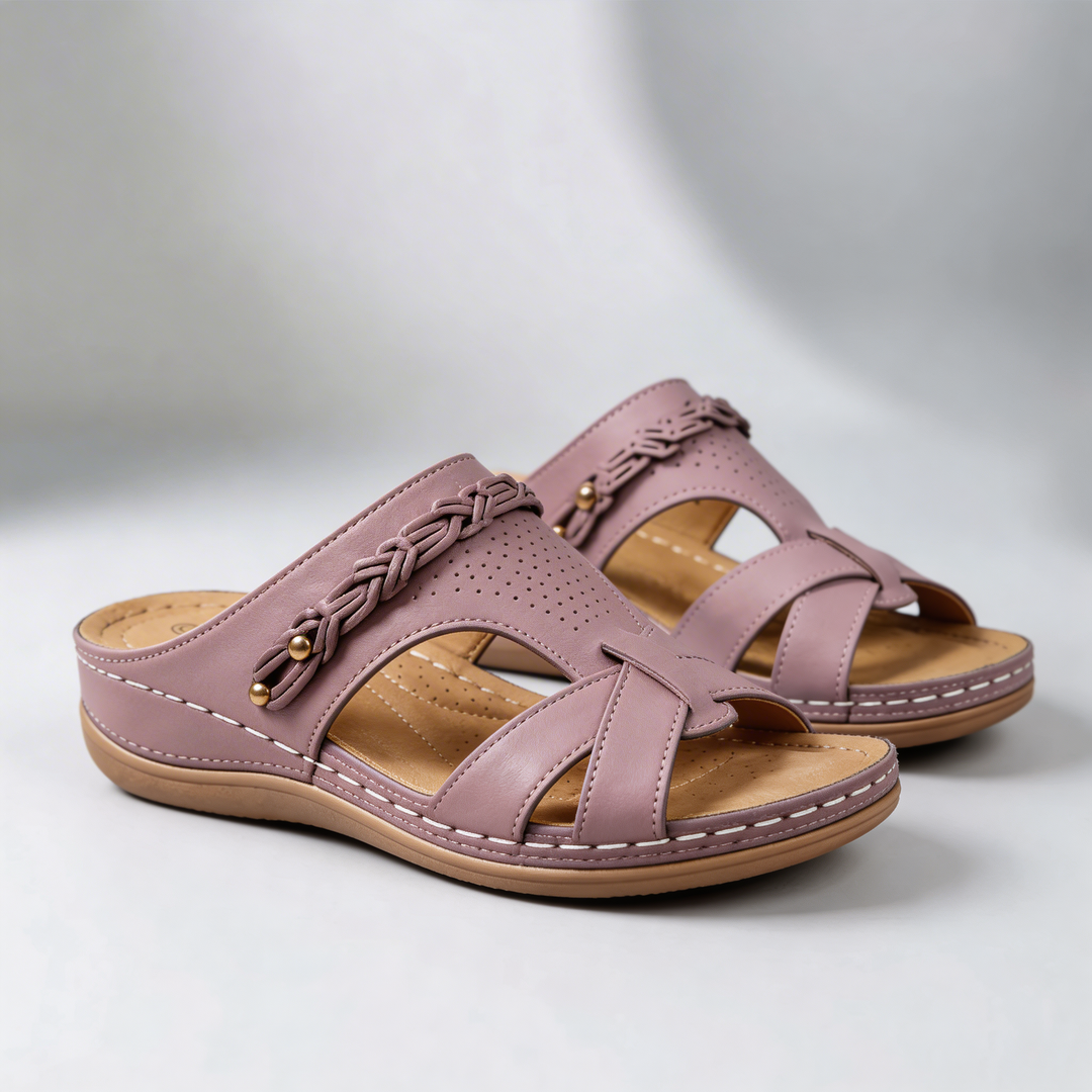 Sandalias de Tacón Bohemias Sin Cierre para Mujeres