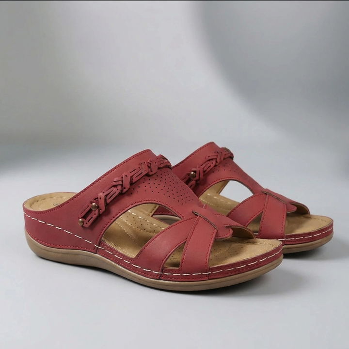 Sandalias de Tacón Bohemias Sin Cierre para Mujeres