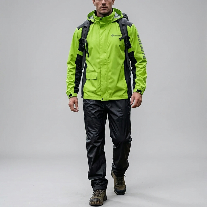 Traje de Lluvia con Capucha de Dos Piezas