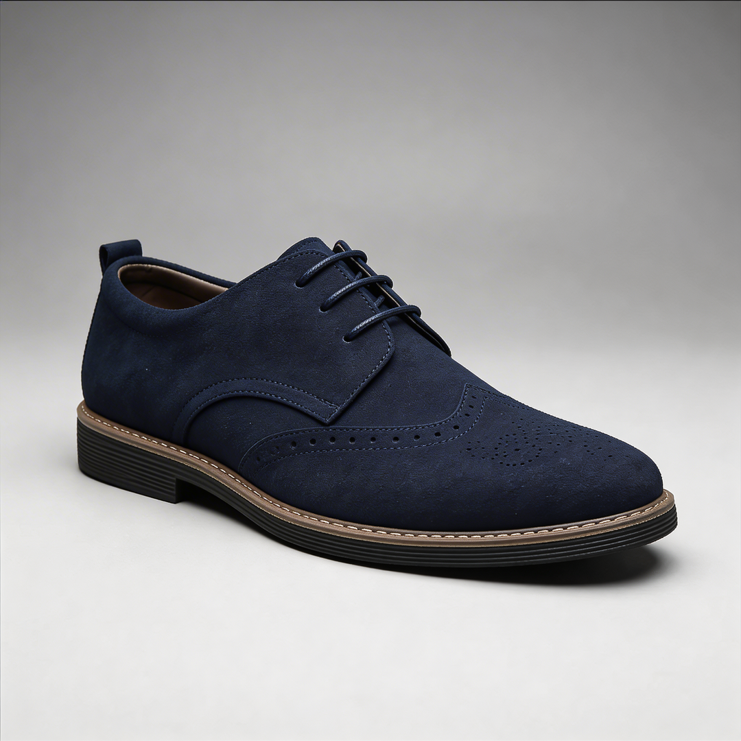 Zapato Oxford con Cordones Detalle Brogue para Hombres