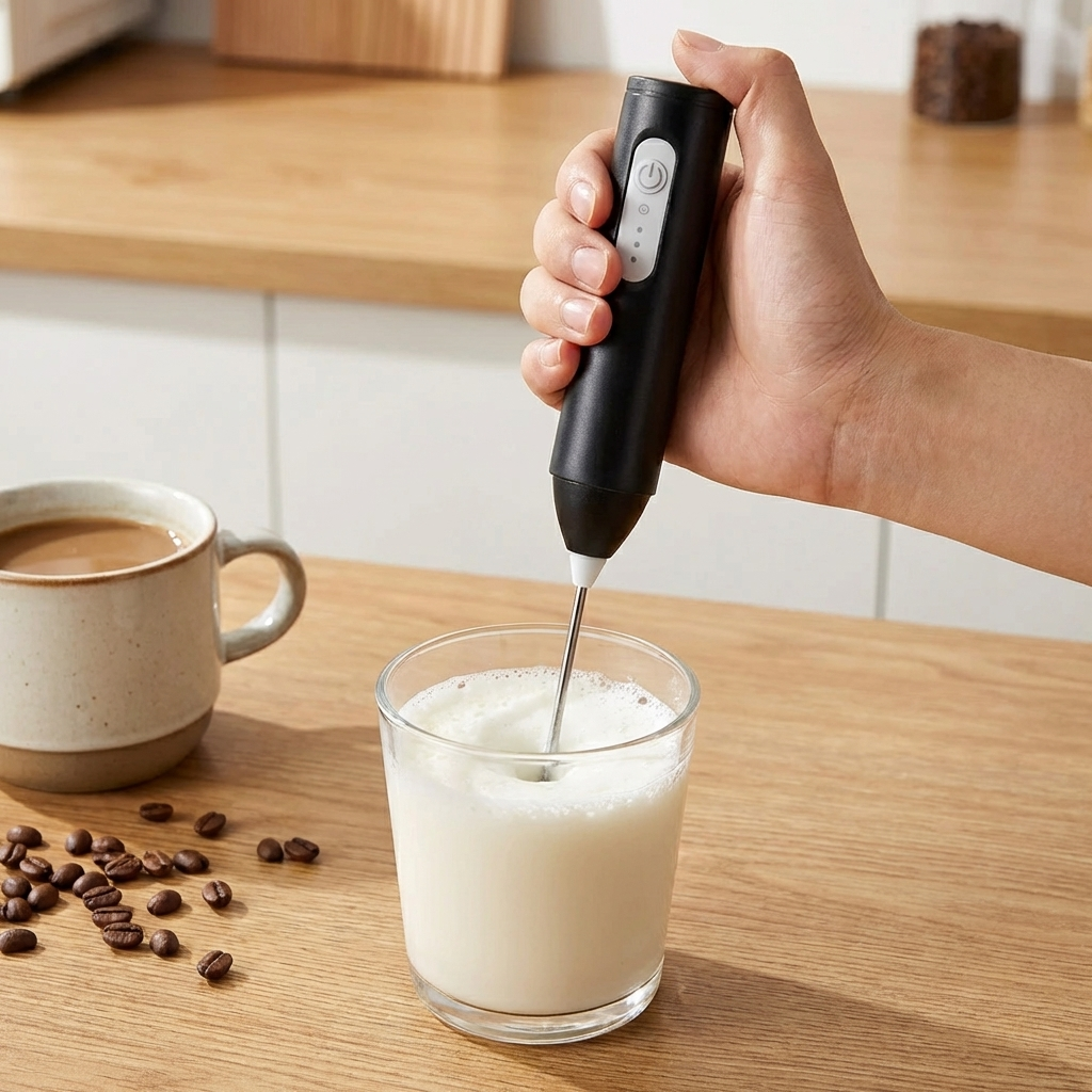 Espumador de Leche Portátil Recargable Sin Cable