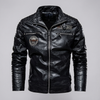 Chaqueta de Cuero para Hombres Estilo Audaz Borde Timeless
