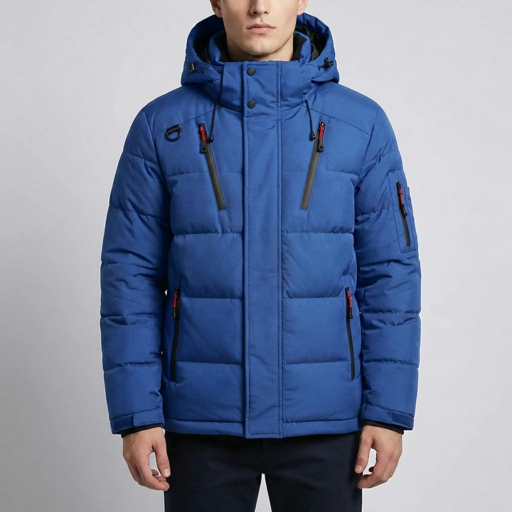 Chaqueta de Invierno Aislada con Capucha para Hombres