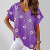 Blusa Casual con Cuello en V para Mujeres