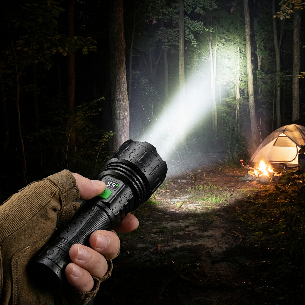 Linterna LED Recargable de Alta Salida
