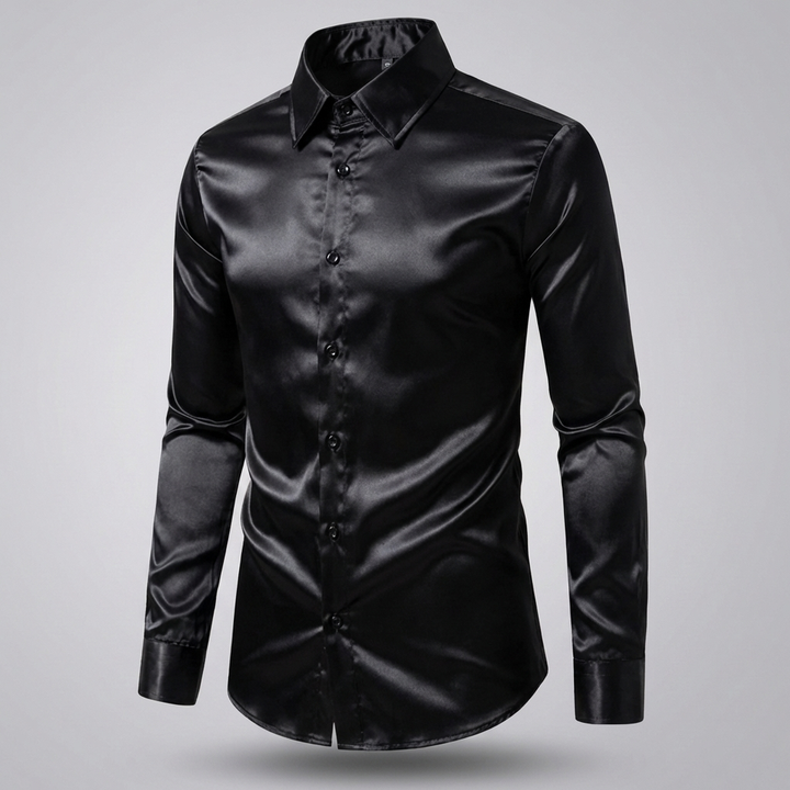 Camisas de Manga Larga Brillantes para Negocios para Hombres