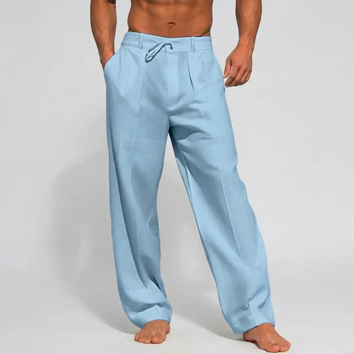Pantalones Lino Elegantes de Verano para Hombres