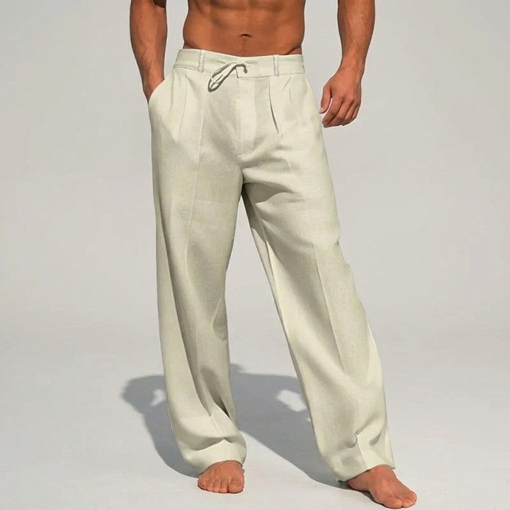 Pantalones Lino Elegantes de Verano para Hombres