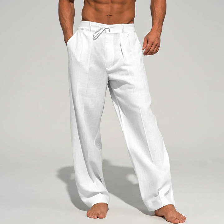 Pantalones Lino Elegantes de Verano para Hombres