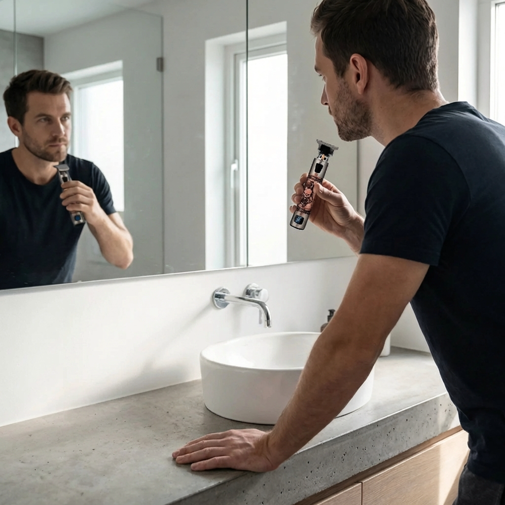 Recortadora Recargable Sin Cable para Pelo y Barba