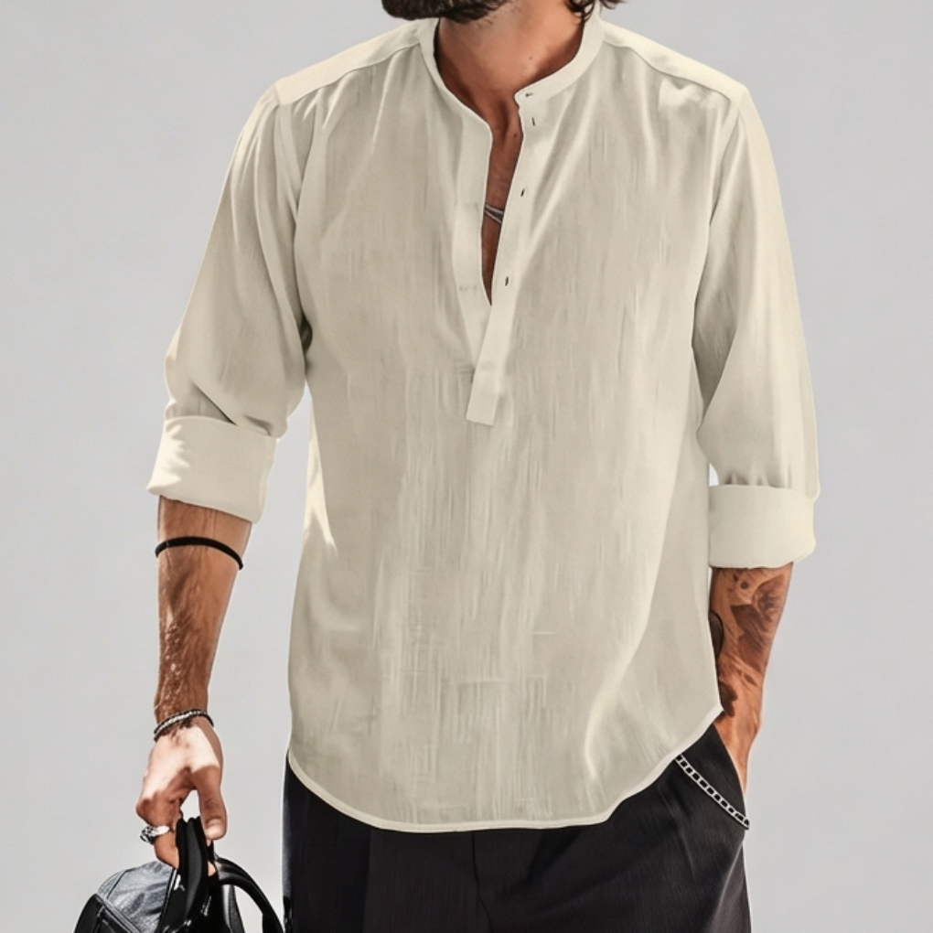 Camisas Casuales de Calle Manga Larga para Hombres