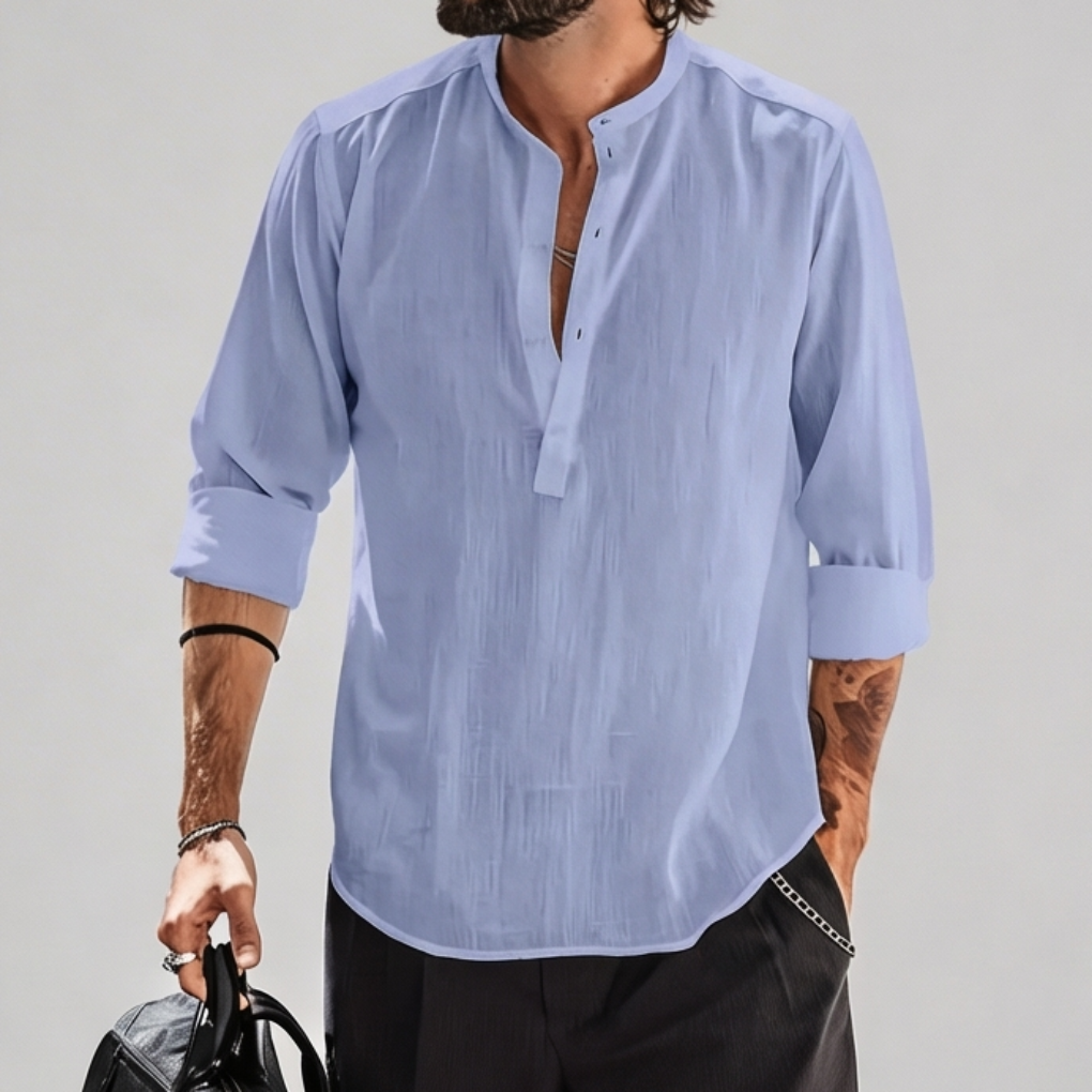 Camisas Casuales de Calle Manga Larga para Hombres