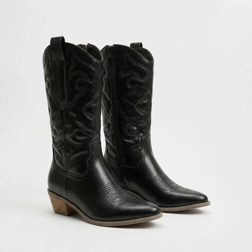 Bota de Caballero con Punta Afilada para Mujeres