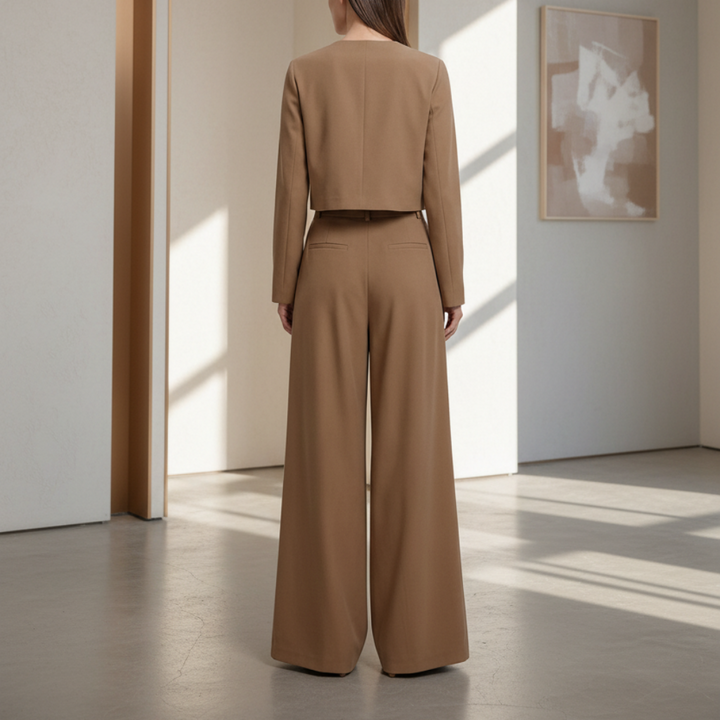 Conjunto Palazzo Elegante de Dos Piezas para Mujeres