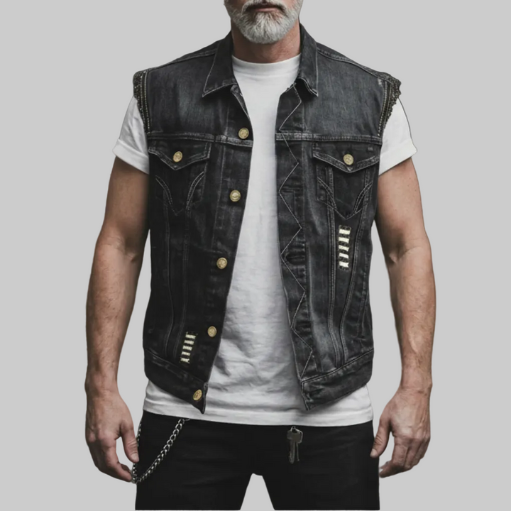 Chaleco Denim Retro para Hombres