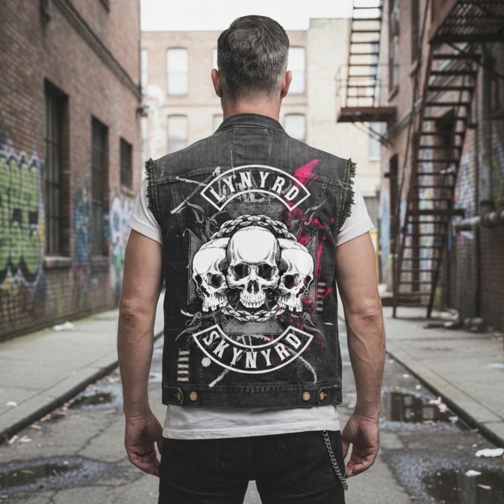 Chaleco Denim Retro para Hombres