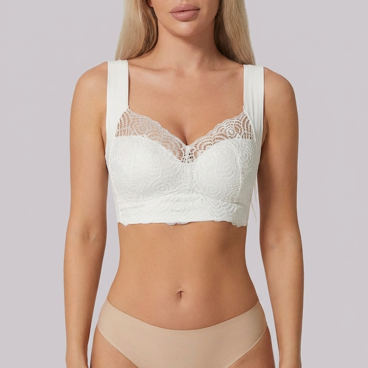 Sostén Push-Up Sin Alambres Con Detalle De Encaje