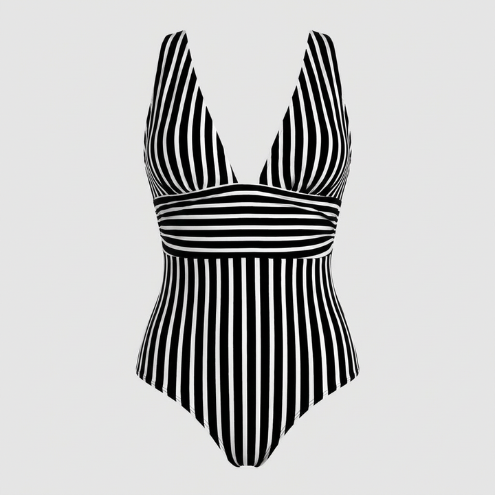 Traje de baño a rayas para mujer, imagen 6
