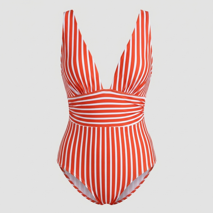 Traje de baño a rayas para mujer, imagen 5