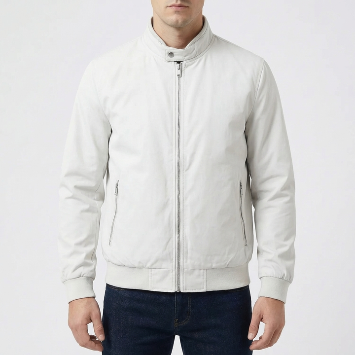 Chaqueta con Cremallera Estilo Bomber Deportiva para Hombres