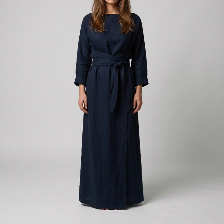 Vestido con Detalle de Lazo para Mujeres