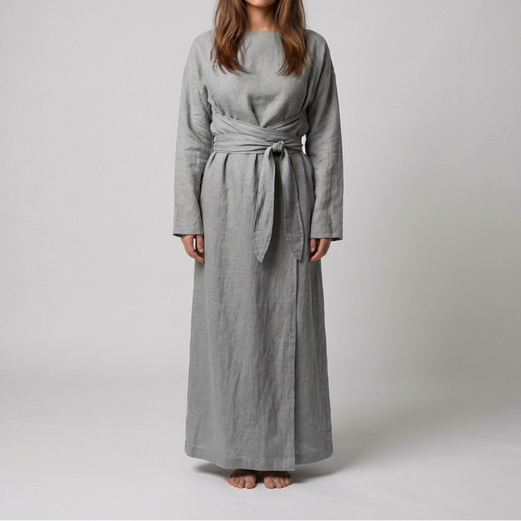 Vestido con Detalle de Lazo para Mujeres