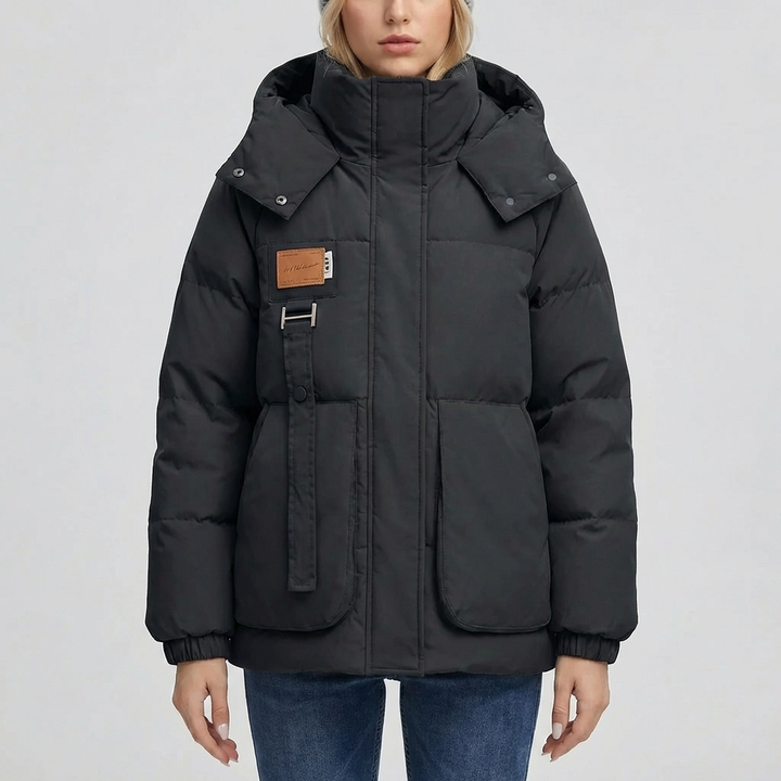 Chaqueta Acolchada con Capucha para Mujeres