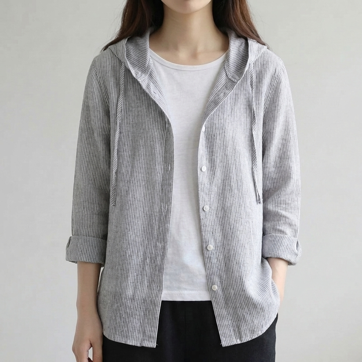Blusa de Lino Transpirable para Mujeres